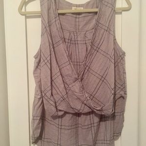 Silence + noise Open front sleeveless blouse Silence + noise Open front sleeveless blouse