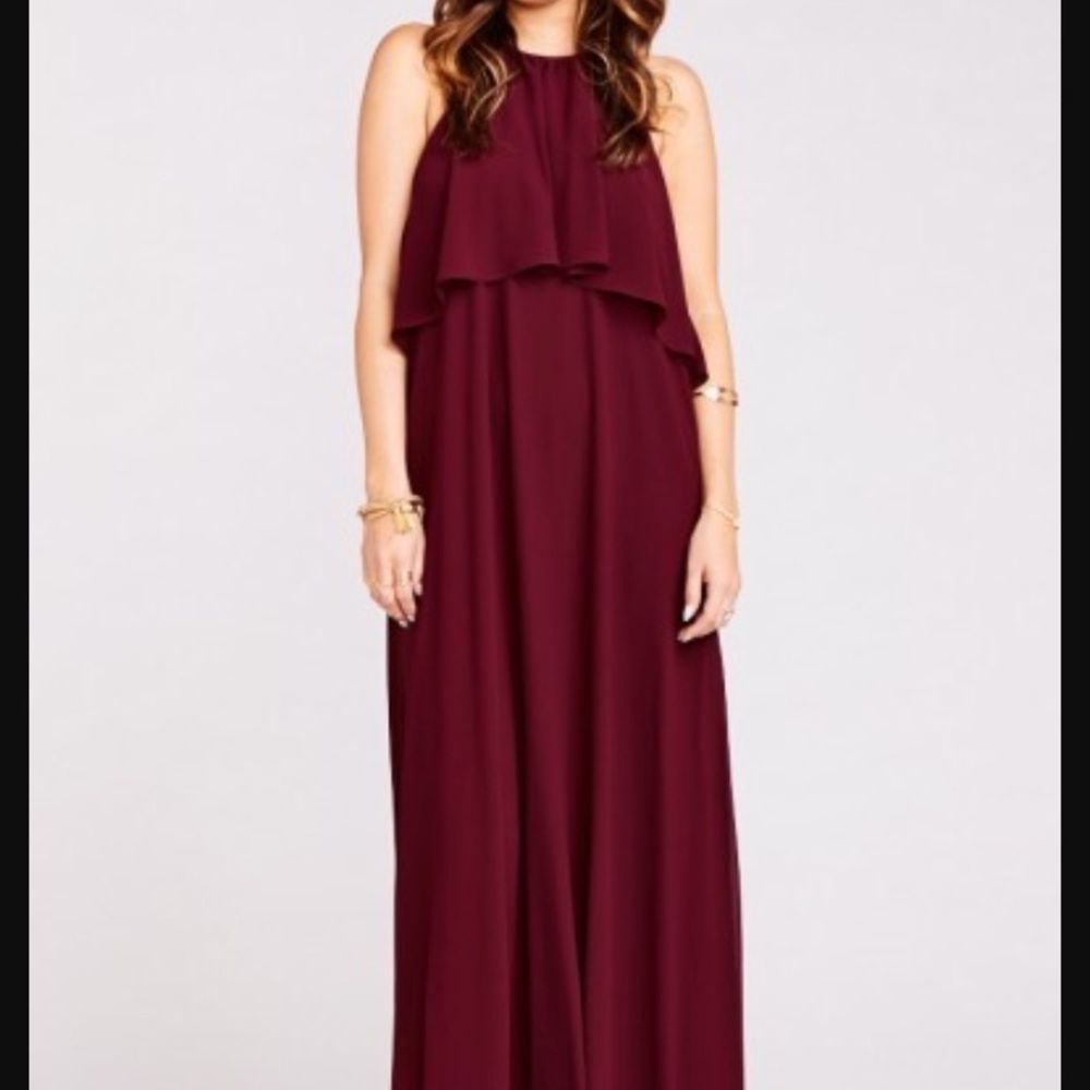 SMYM Aimee Ruffle bridesmaid maxi dress