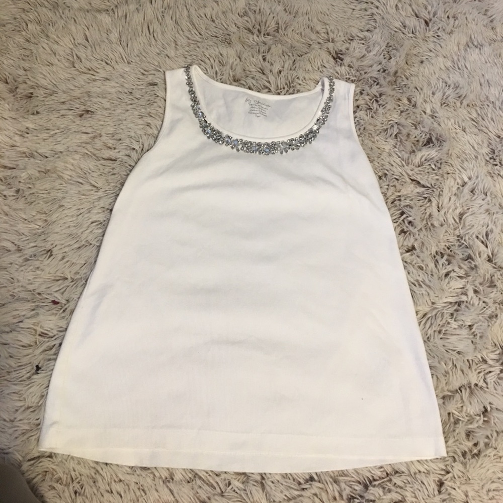 By Chicos Gorgeous Cotton Tank Top Camisole