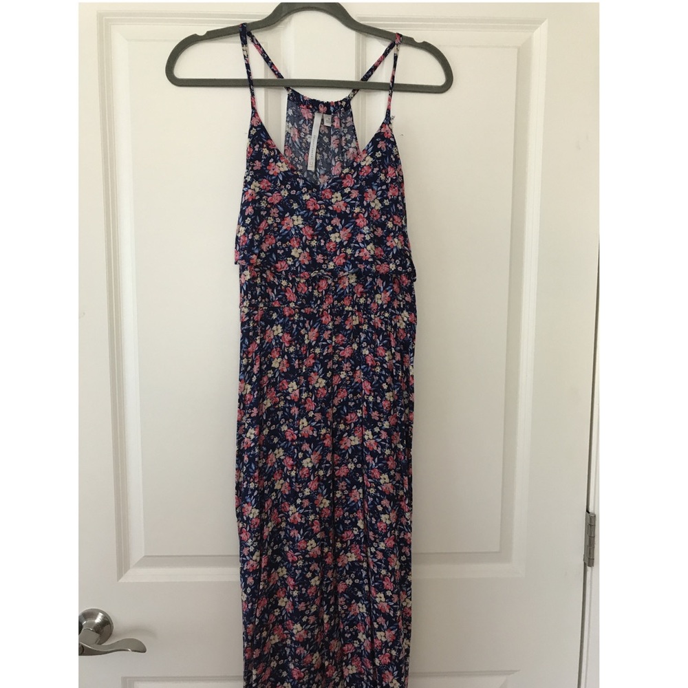 Floral Maxi Dress with Side Slit