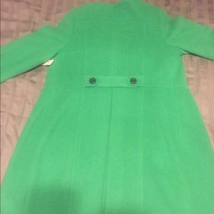 Green pea coat.