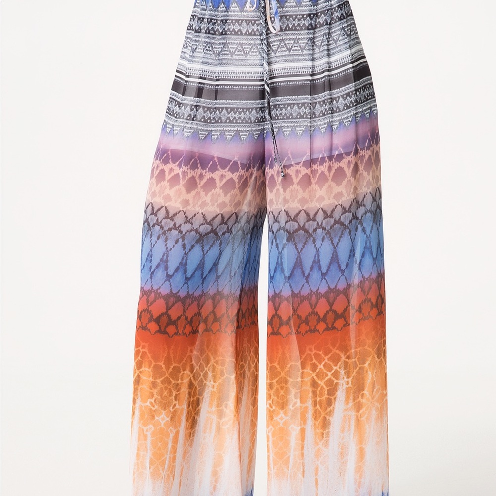 NWTT Bebe Print Wide Leg Pants
