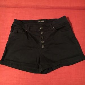 Express black Jean shorts