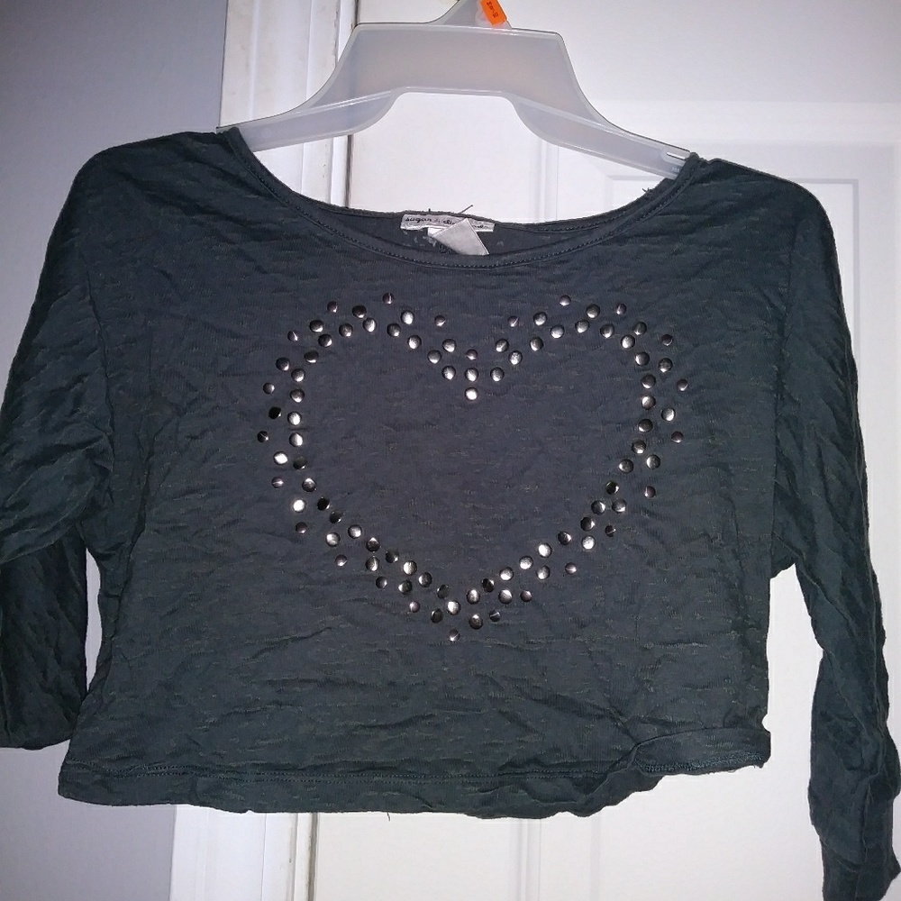 Heart Sequin Long Sleeve