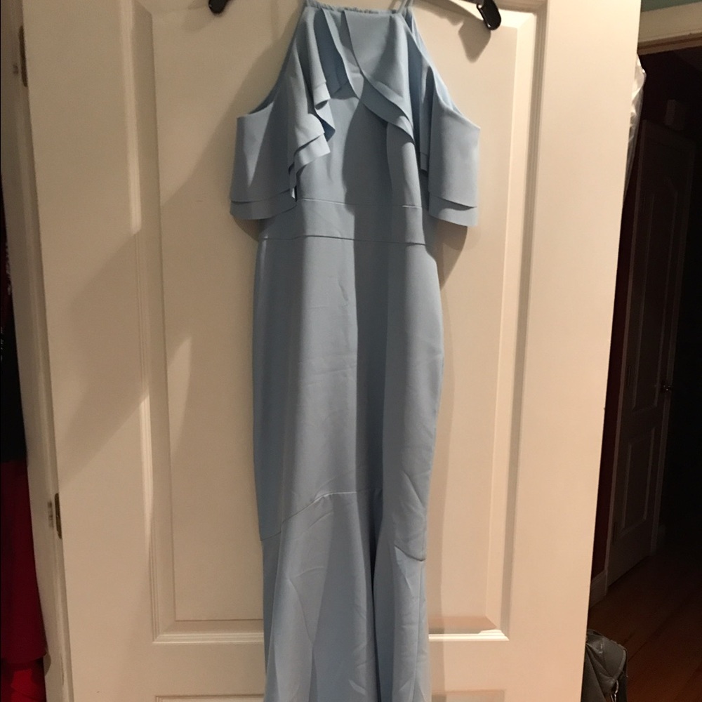 Baby blue gown