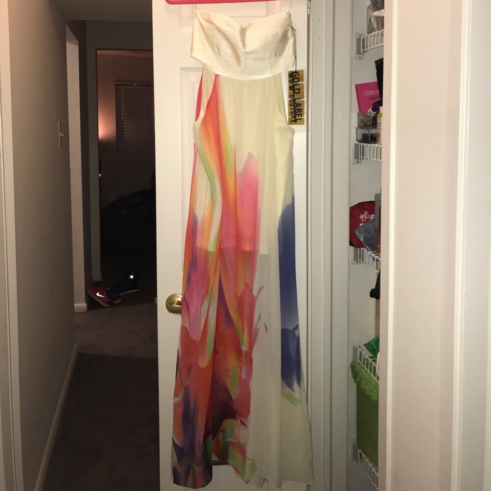 Gold Label Wow Couture Maxi Dress with Cutouts