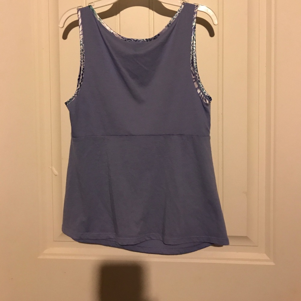 Bali Studio Purple PJ Tank Top Embellished Trim S