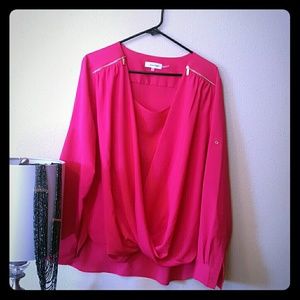 CALVIN KLEIN PINK BLOUSE