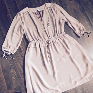 H&M Cream Button Up Dress