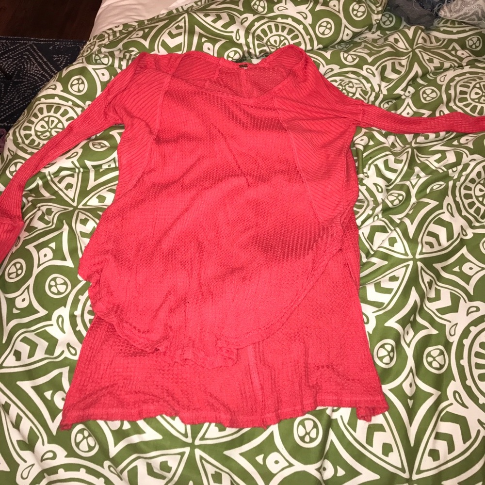 coral free people tunic