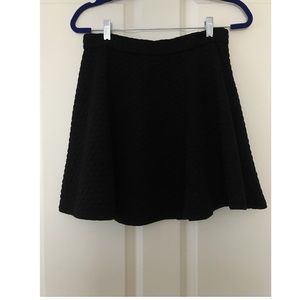 Black Quilted Swing Skirt Black Quilted Swing Skirt