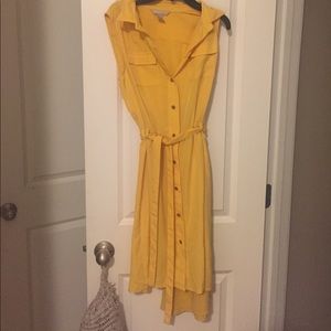 Banana republic yellow dress