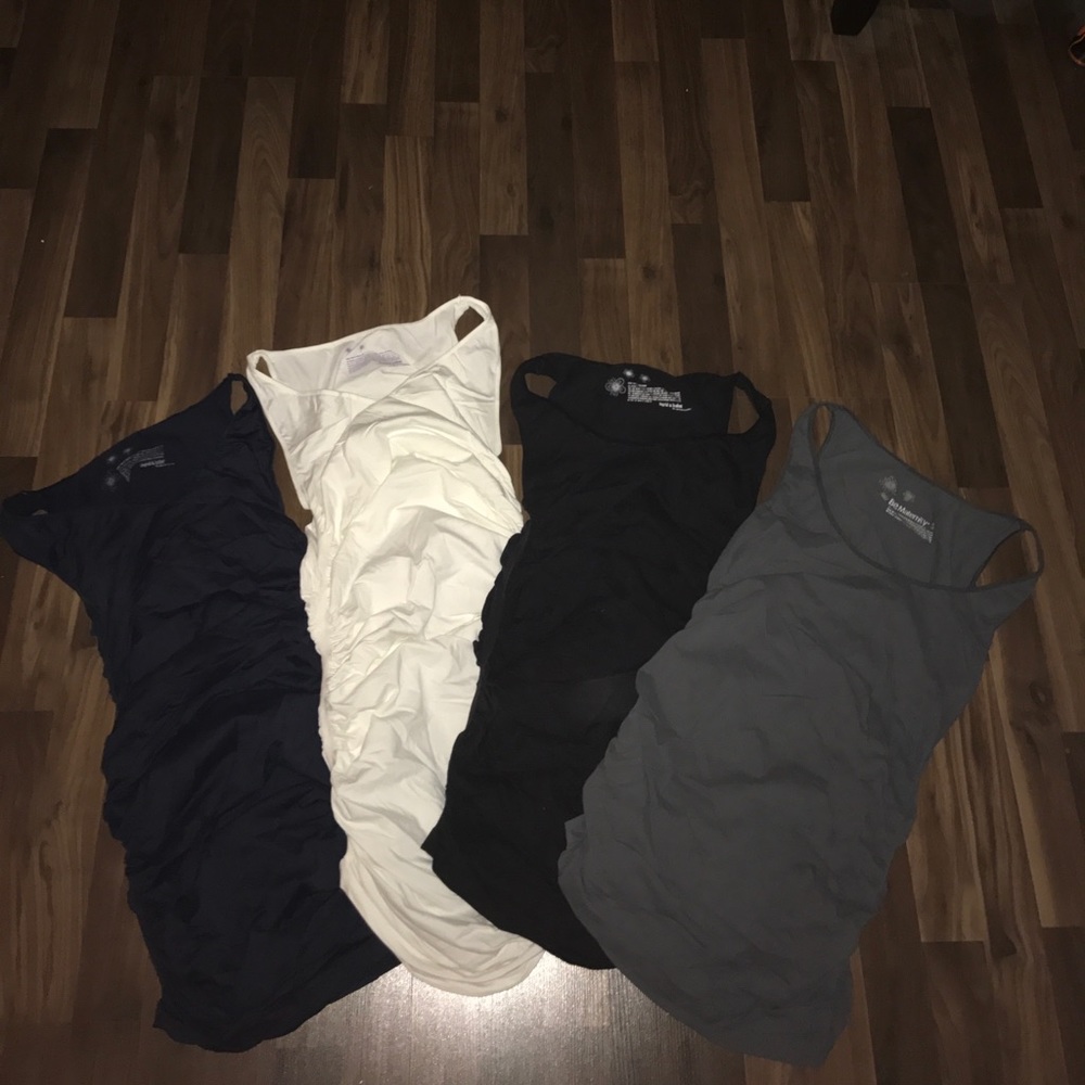 Rouched Maternity Tank Tops