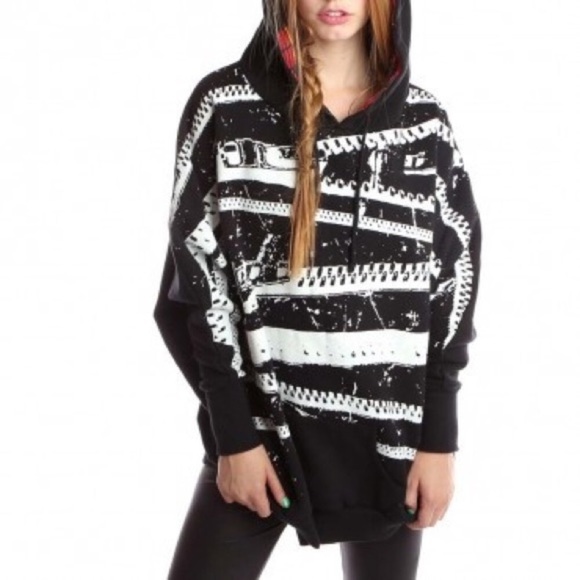 Abbey Dawn Punk Hair Hoody 🖤 - Picture 2 of 3