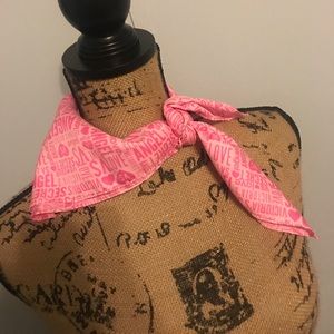 Victoria/ Pink Silk Scarf