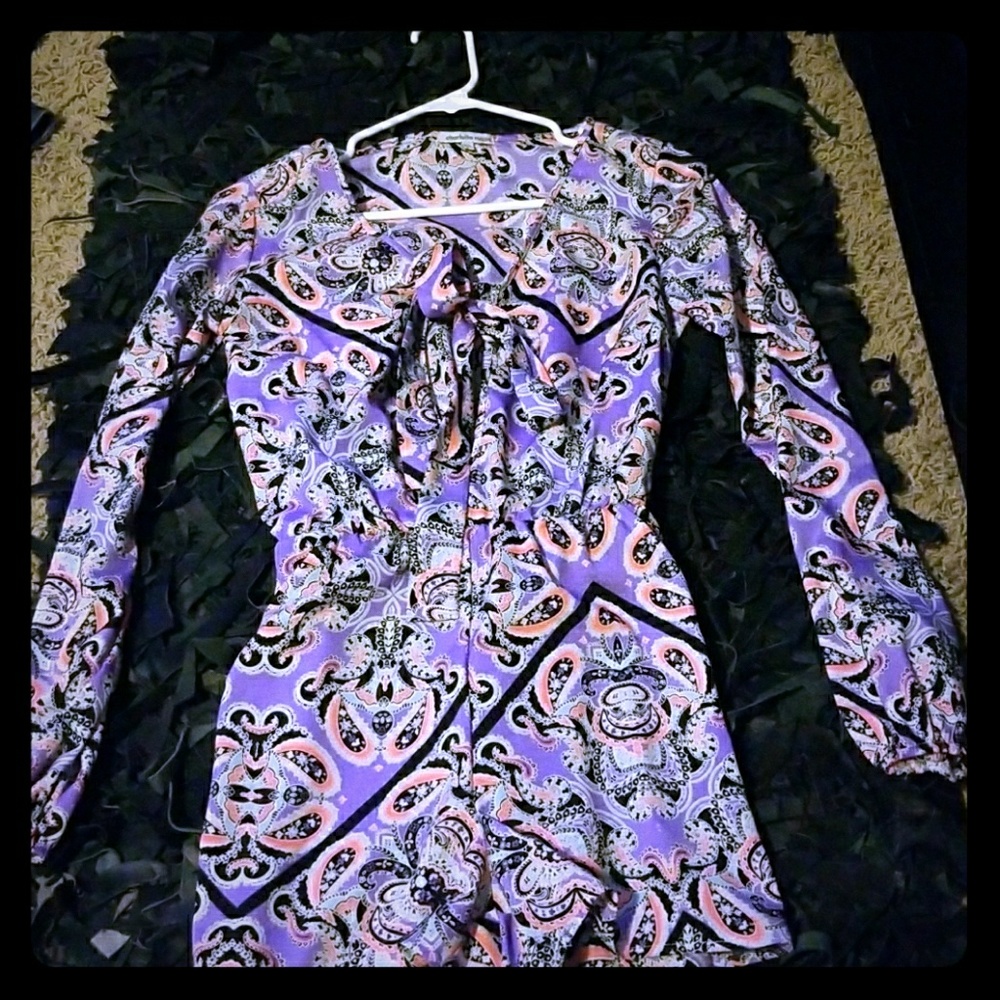 Long sleeve romper