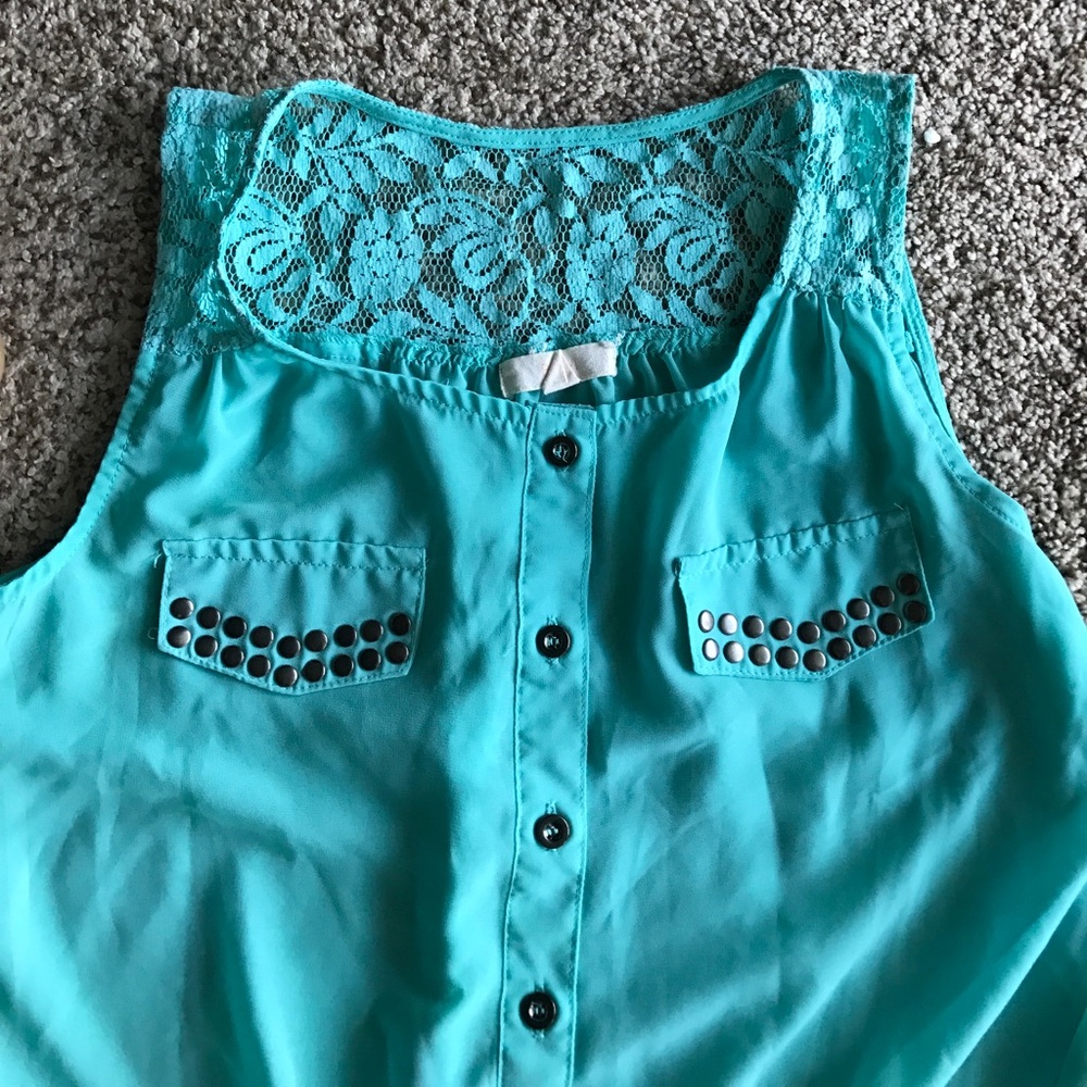 Turquoise top - Picture 2 of 4