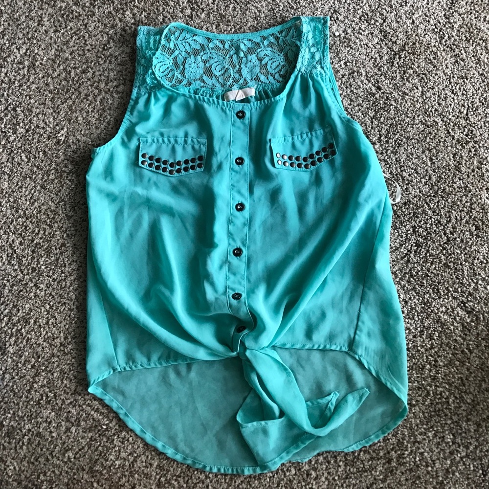 Turquoise top - Picture 4 of 4
