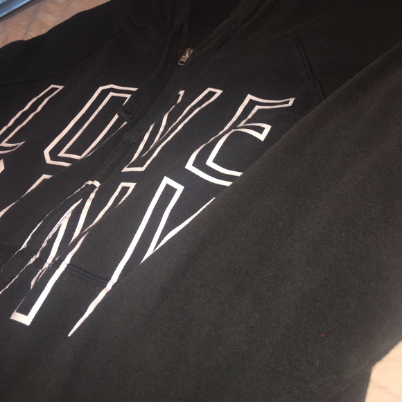 Victoria Secrets Pink Black Zip Jacket - Picture 3 of 5