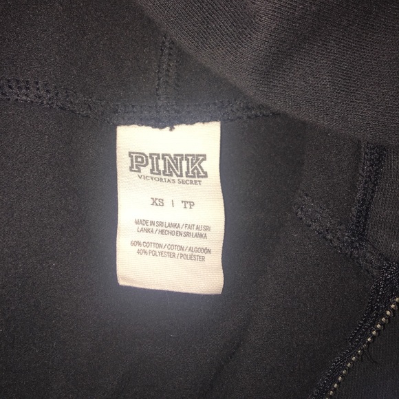Victoria Secrets Pink Black Zip Jacket - Picture 5 of 5