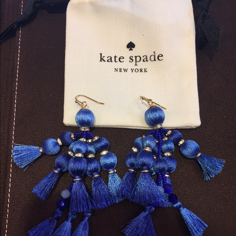 Kate Spade Blue Tassels Earrings