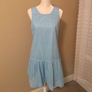 J. Crew Factory eyelet flounce dress