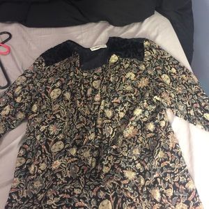 A&F cover up. Navy/multi color.