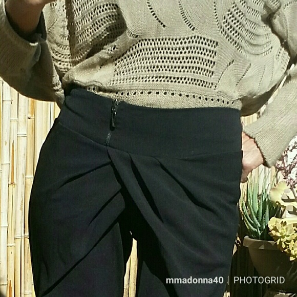 🌸 SALE ENDS SUN 🌸 NEW SEDUZIONE Black Harem Boho Style Pants - Picture 2 of 9