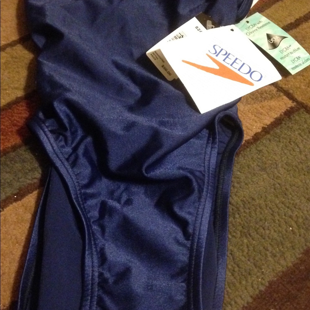 Speedo Navy Girls one piece