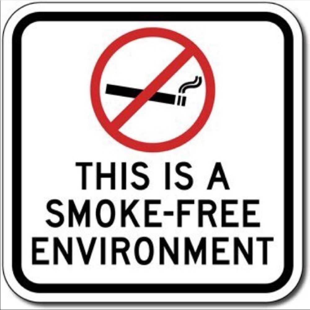 This is a smoke free environment