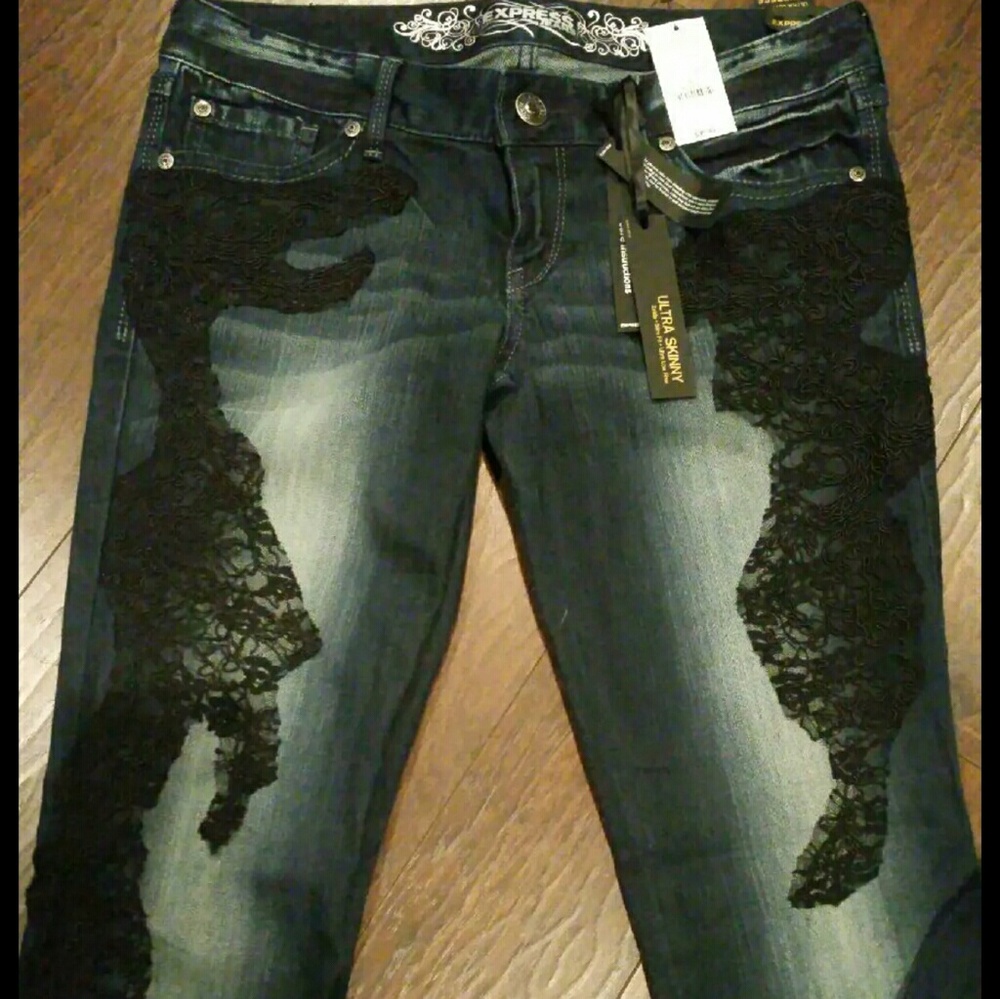 Express brand skinny jeans sz 6 brand new