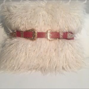 Double Buckle Western Belt