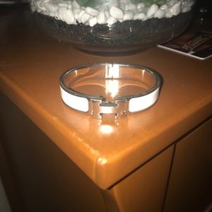 Hermes Bracelet White Small Authentic No Box