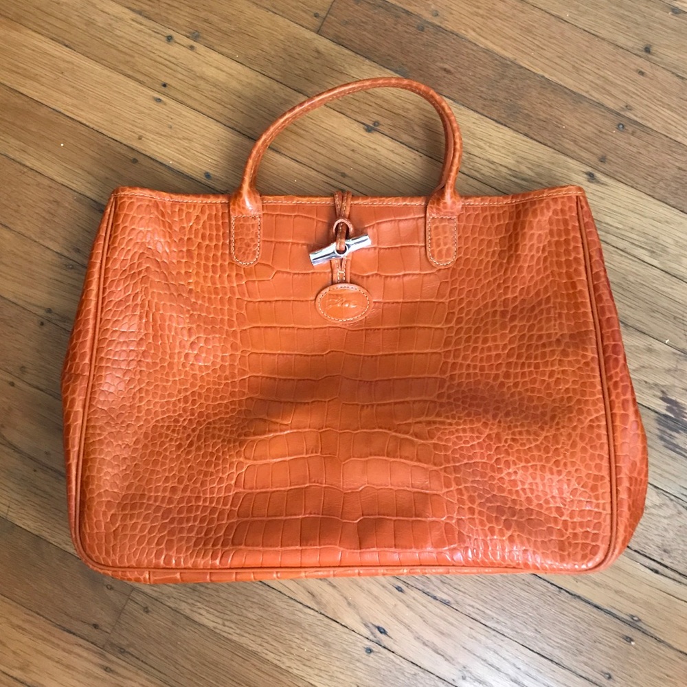Longchamp Croc Tote