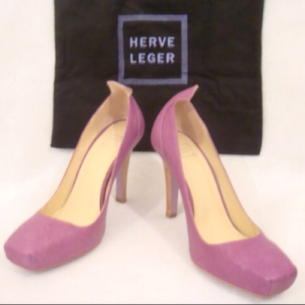 Herve Leger Designer Pink Pumps RESERVED