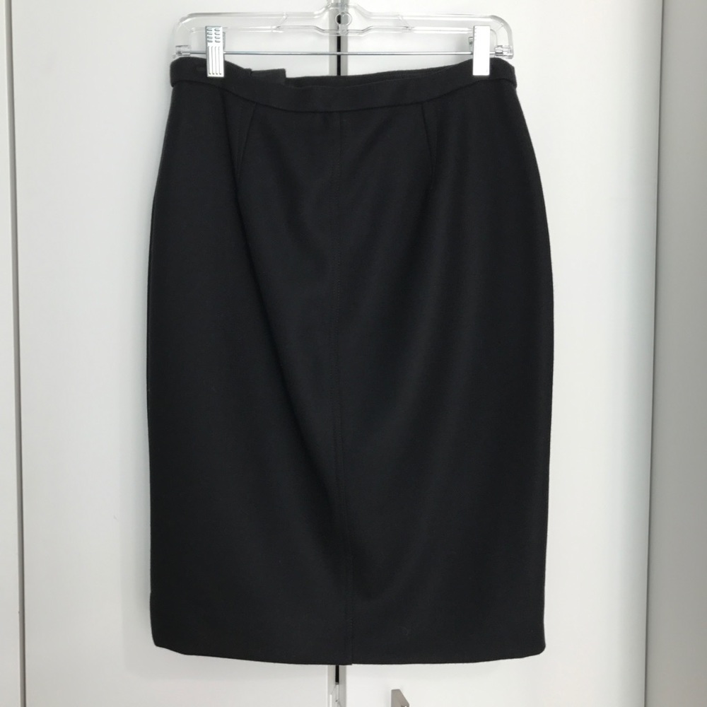 J. Crew Asymmetrical Zip Pencil Skirt in Wool - Picture 2 of 8