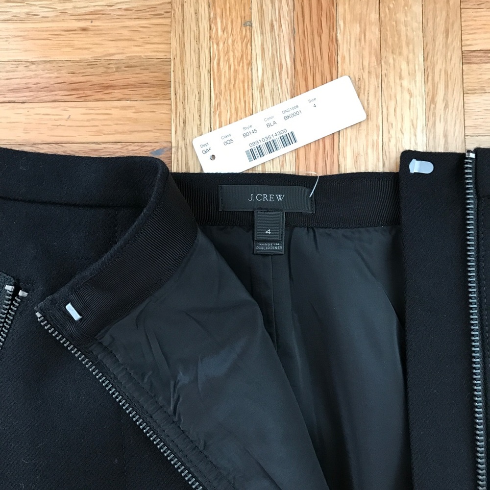 J. Crew Asymmetrical Zip Pencil Skirt in Wool - Picture 5 of 8
