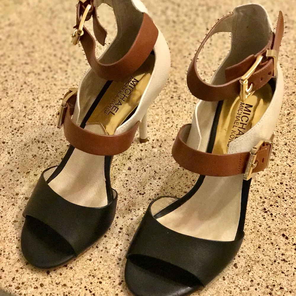 Three color leather Authentic Michael Kors