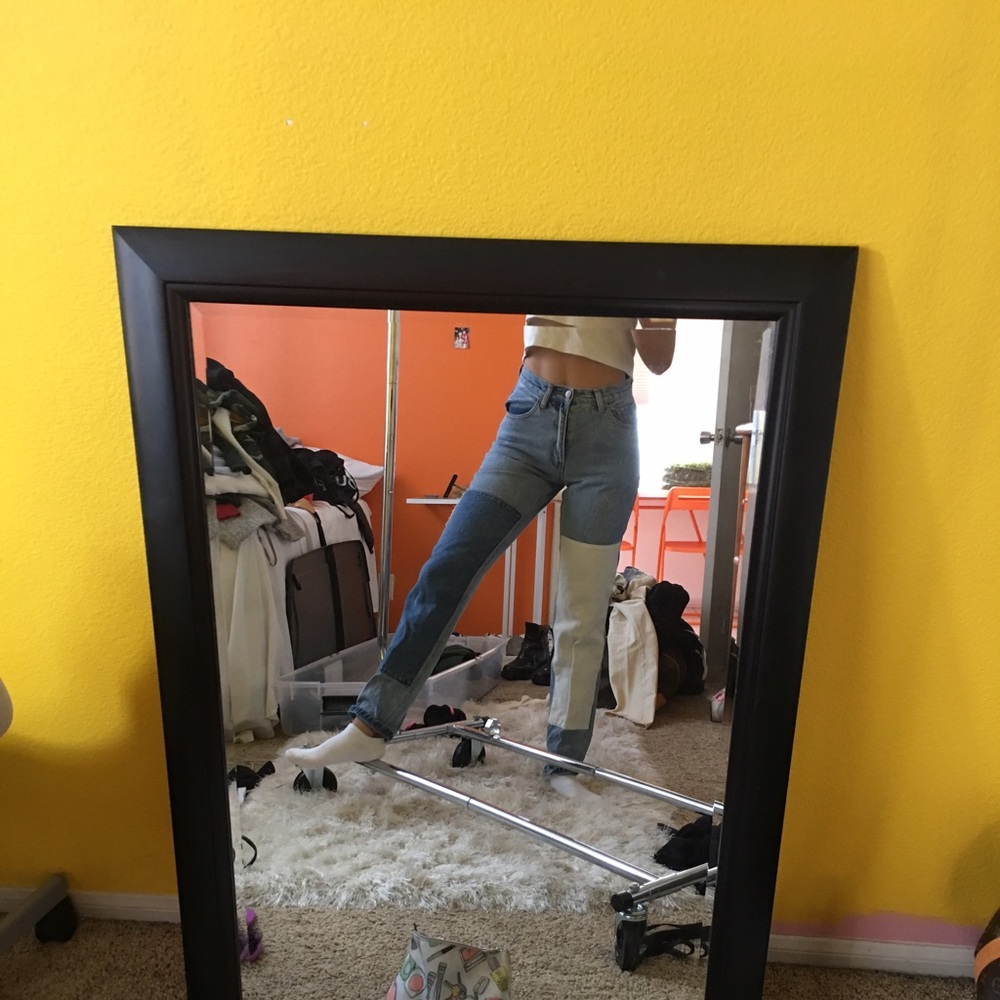 BRANDY MELVILLE PATCHWORK DENIM