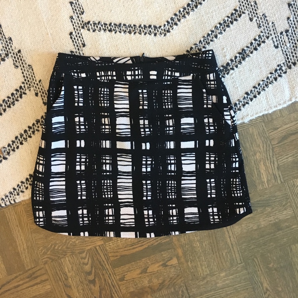 Lush Plaid Brushstroke Skirt