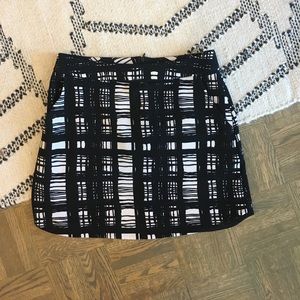 Lush Plaid Brushstroke Skirt