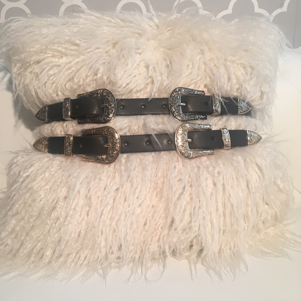 Western DOUBLE BUCKLE Belt