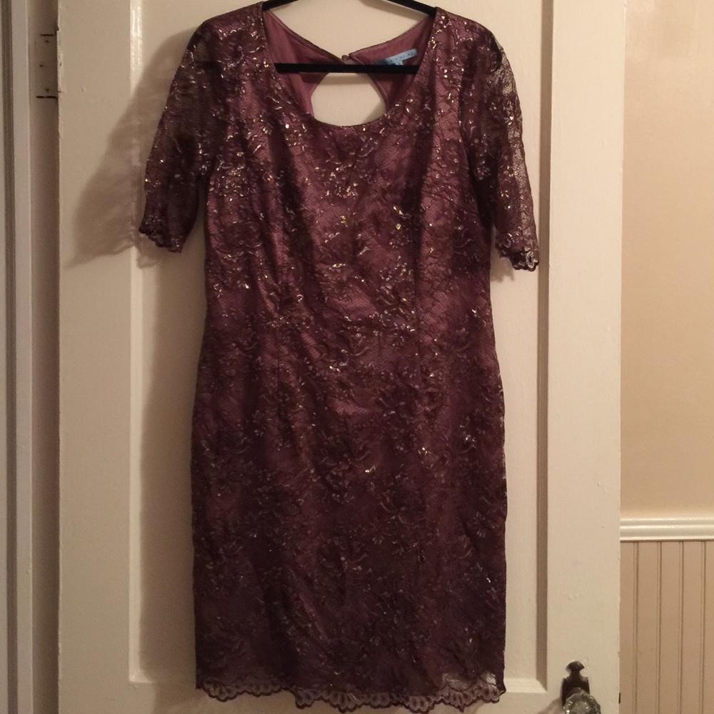 Antonio Melani Lace Keyhole Dress