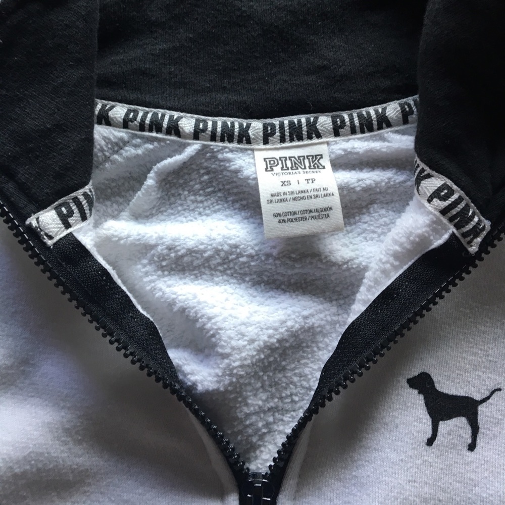 PINK Victoria Secret White Sweatshirt - Picture 4 of 4