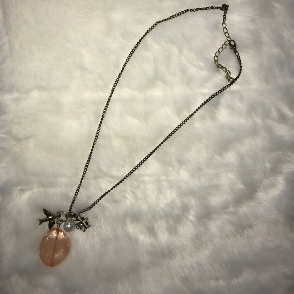 Short bronze necklace