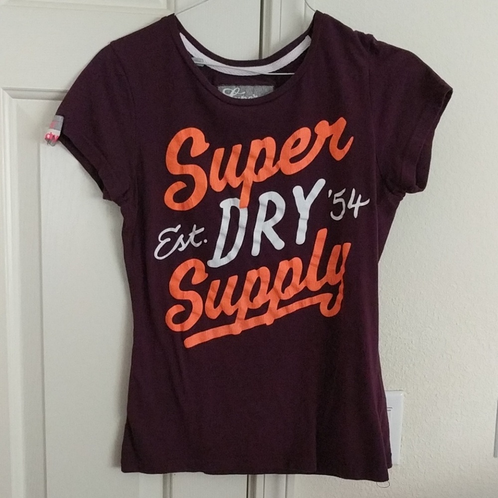 Superdry purple tee shirt