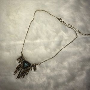 Gold short necklace