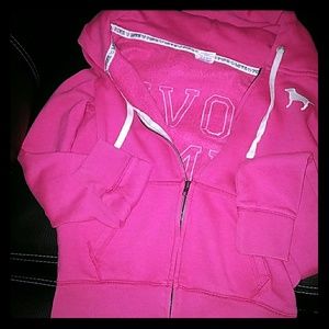 PINK ZIP UP HOODIE! NWOT
