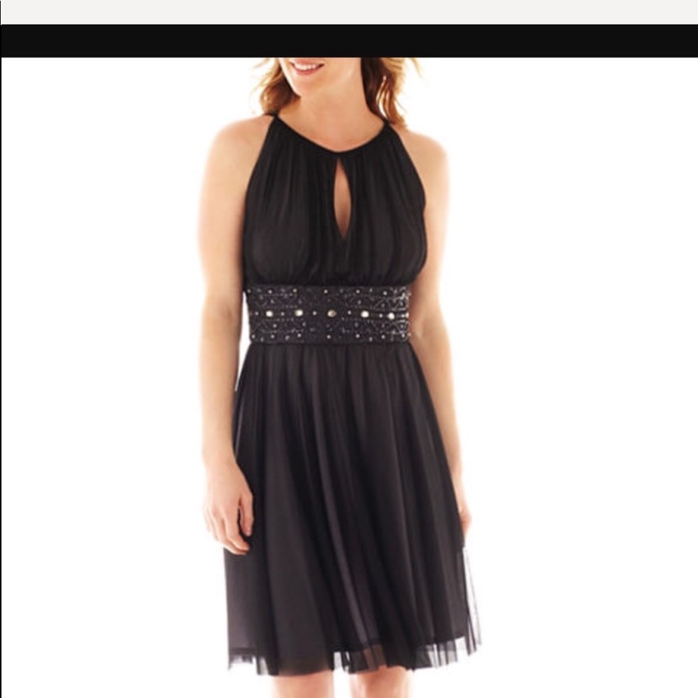 Black / Grey color wedding or evening dress