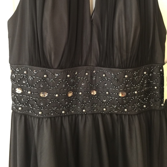 Black / Grey color wedding or evening dress - Picture 3 of 3